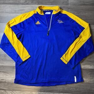 Adidas Climalite Modern Varsity Long Sleeve 1/4 Zip Size Large CSUB